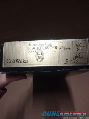 The Authentic Colt Blackpowder Series Gun Box Colt Walker (Just Box) Black