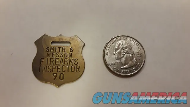 Smith & Wesson Firearms Inspector Tag Brass