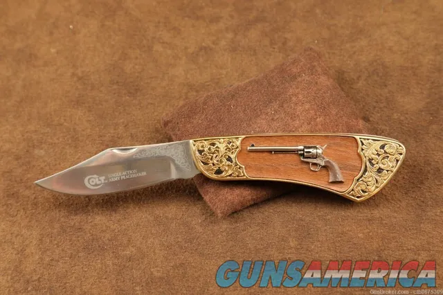 Franklin Mint Colt Single Action Army Peacemaker 3.5 Collectible Knife Img-1
