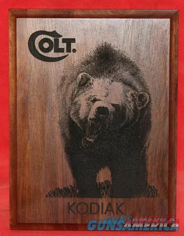 Colt Kodiak Wood Plaque 