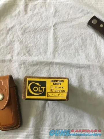 Colt U1050 Barry Wood Design Swing Lock Folding Knife With Case & Box Img-5