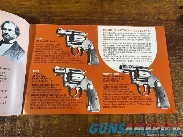 Vintage Colt Pamphlet Showing Colt 1970 Rifles, Pistols and Revolvers. Img-4