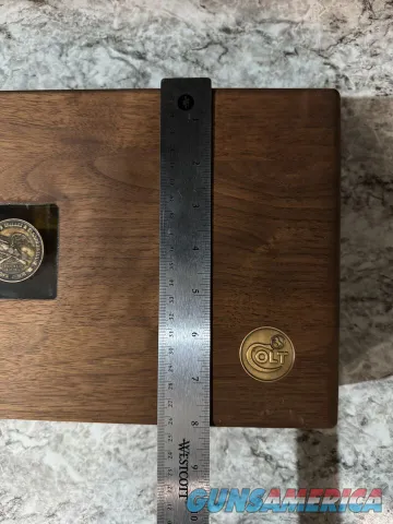 Colt NRA Centennial First 100 Years Commemorative Walnut Case with Key Img-3