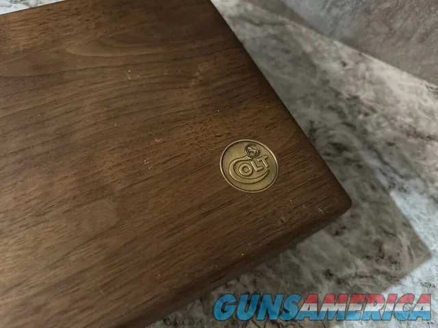 Colt NRA Centennial First 100 Years Commemorative Walnut Case with Key Img-8