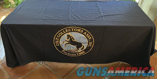Colt Collectors Association Table Cover Cloth In High Condition