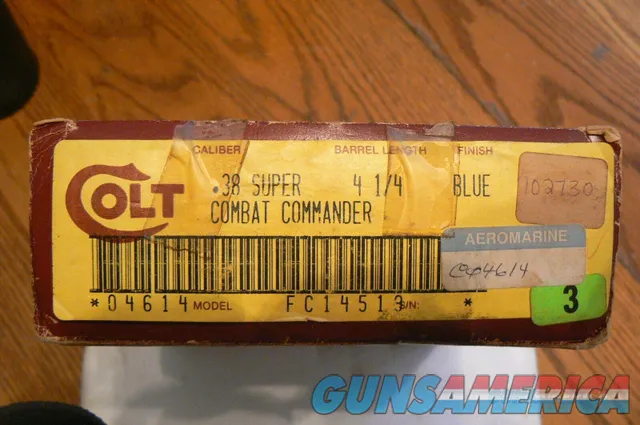 Colt Combat Commander 38 Super Empty Box with Foam Insert
