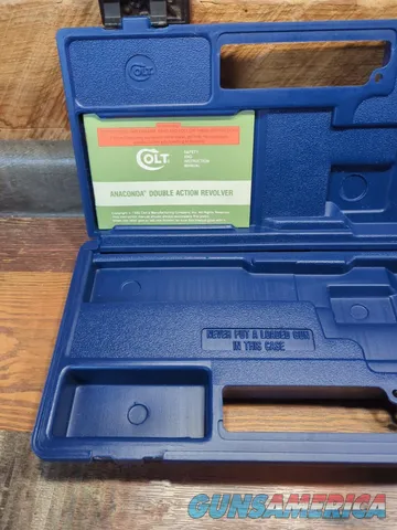 Colt Anaconda 44 Mag 4 6 8 Inch Empty Box Hardcase Manual Double Action  Img-2