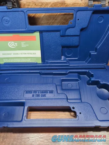 Colt Anaconda 44 Mag 4 6 8 Inch Empty Box Hardcase Manual Double Action  Img-3