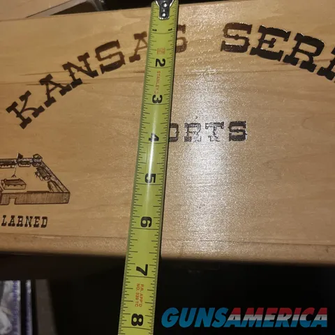 Colt Kansas Series Forts Ft Larned Pistol Revolver Wood Box Case Display Img-8