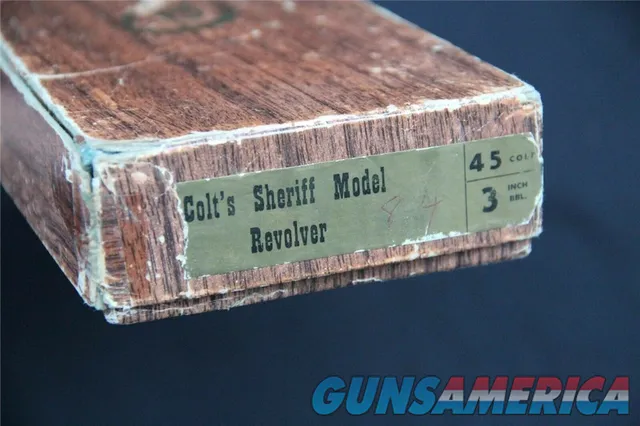 Colt Sheriff 3" Original Box .45 Colt