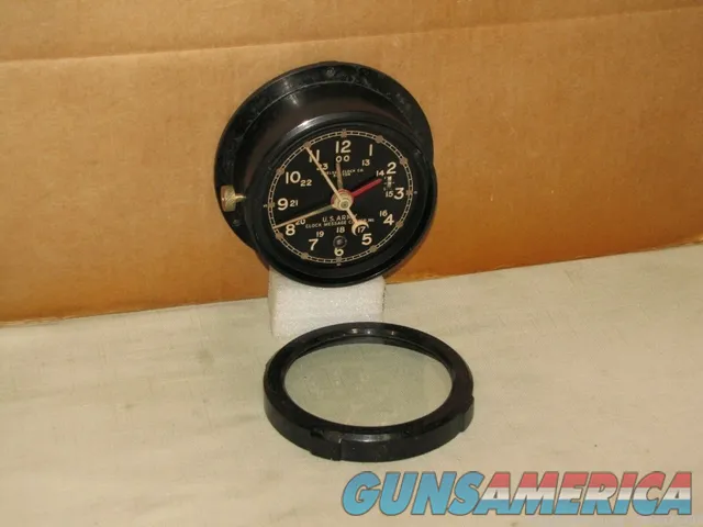 U.S. ARMY M1 MESSAGE CENTER CHELSEA CLOCK 4 1/2 DIAL Img-8