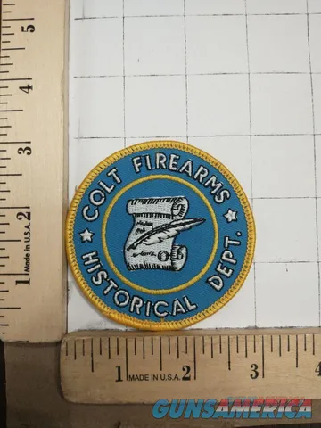 COLT FIREARMS HISTORICAL 3" PATCH NEW CONDITION