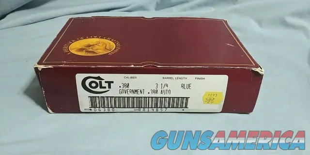 Colt Government 380 Box and Factory Papers Img-7