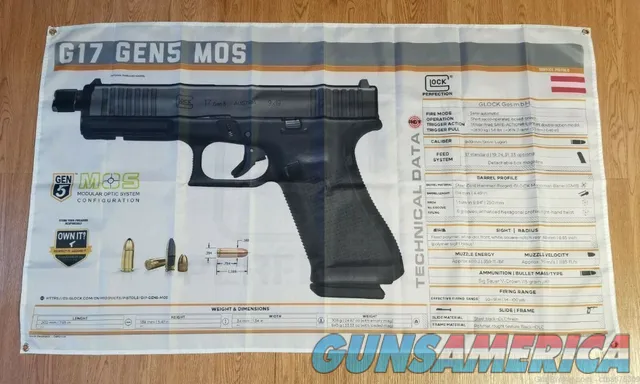 Glock G17 GEN5 Banner 3x5ft  Img-1