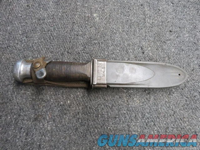 WWII US NAVY MARK 1 FIGHTING KNIFE-MARKED ROBESON SHUREDGE NO. 20 Img-2