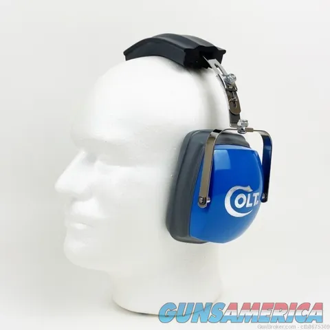 Colt Firearms Earmuffs Hearing Protection Blue with Gray Ear Pads Img-3