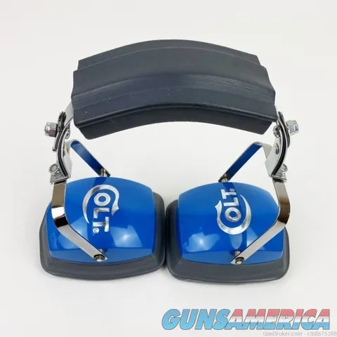 Colt Firearms Earmuffs Hearing Protection Blue with Gray Ear Pads Img-9