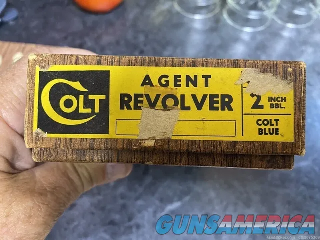 COLT Agent Pistol 2 BBL .38 Special Box Only Img-1