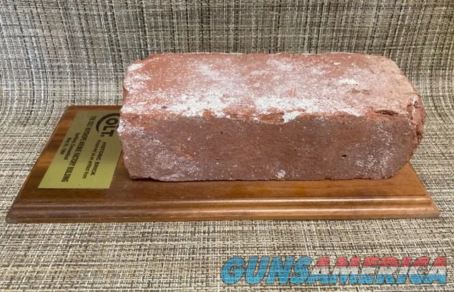 Colt Firearms Factory Brick on Base with Box