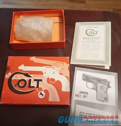 Colt Junior Original Box with Paperwork