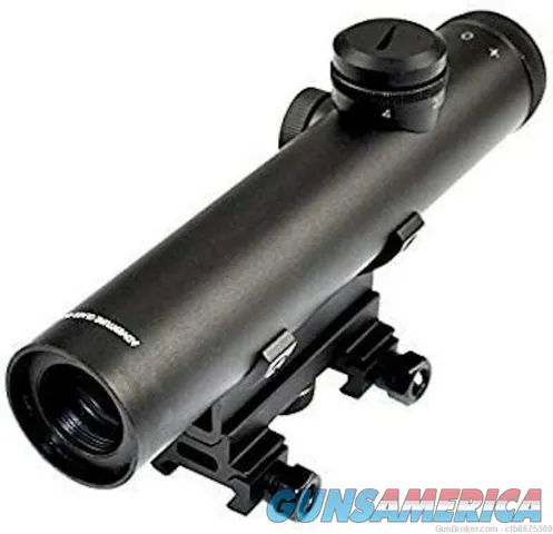 AR-15 4x20 Compact Rifle Scope 4x20mm Duplex Reticle w/ See through Mount Img-4