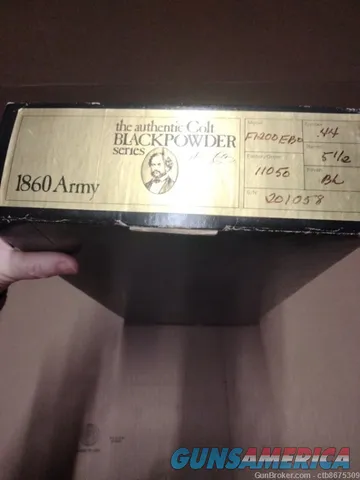 The Authentic Colt Blackpowder Series Gun Box 1860 Army Just Box Black Img-1