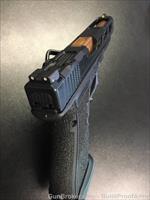 CUSTOM GLOCK 34 GEN 4 w/ custom Slide & Frame - Agency Trigger, Zev Barrel, Custom Frame Stipple