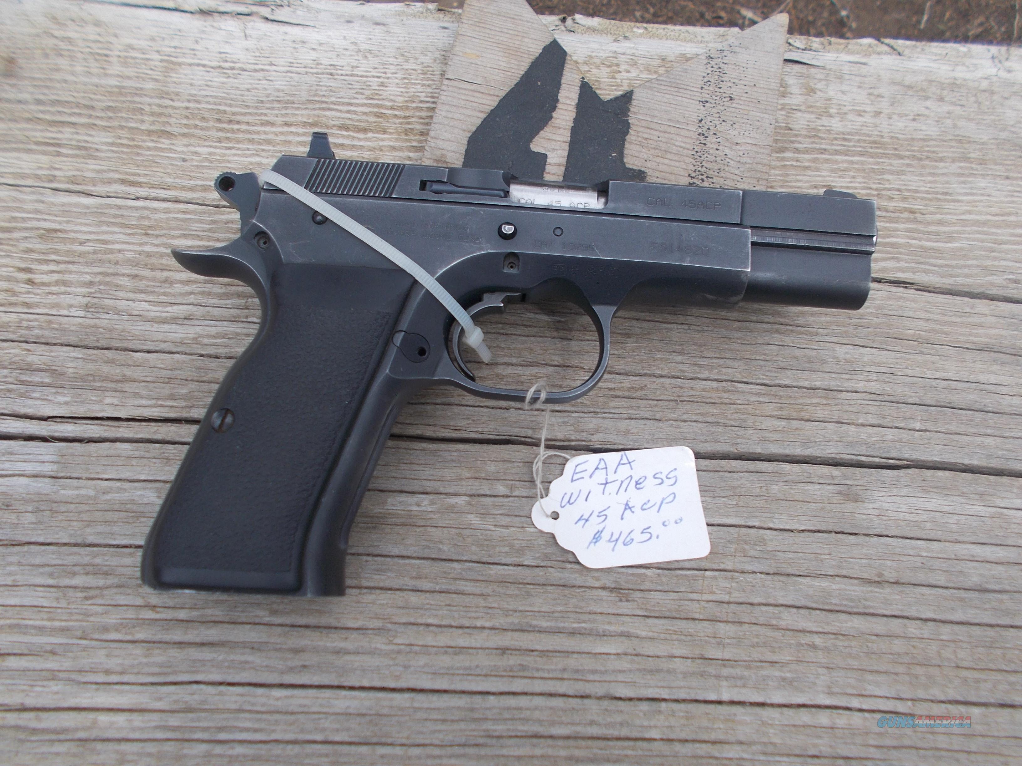 EAA witness 45 acp for sale at Gunsamerica.com: 915424466