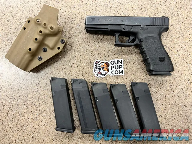 USED Glock 21 SF w Extras 