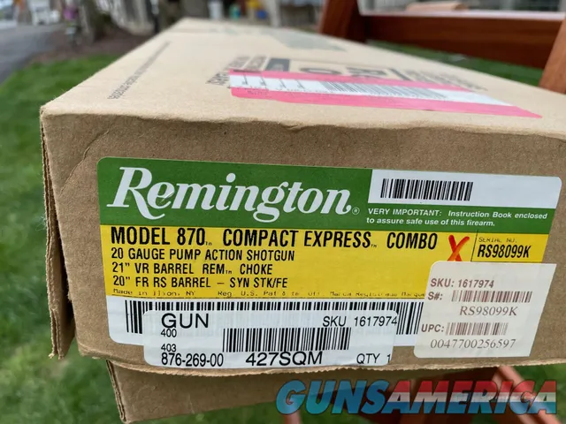 Remington 870 Compact Express Combo 20g