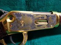 Winchester 94ae Investment Arms 24k Gold Plated #4 Of 10 Limited Edition Laser Engraved Shasta County 150th Anniversary W-Case .45 Colt Img-4