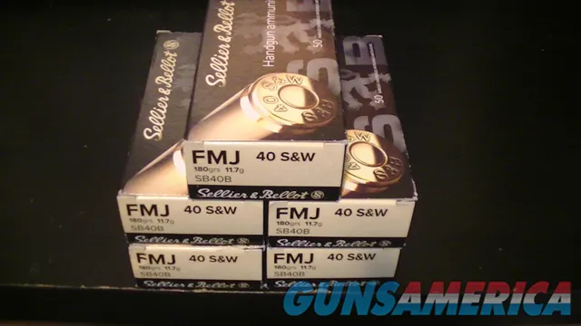 40 S & W AMMO FOR SALE 5 BOXES