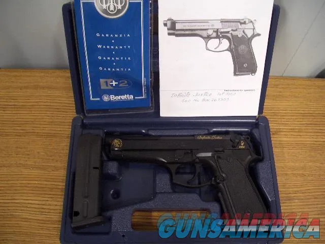 BERETTA 92FS INFINITE JUSTICE 1 OF 1000 IN 9MM