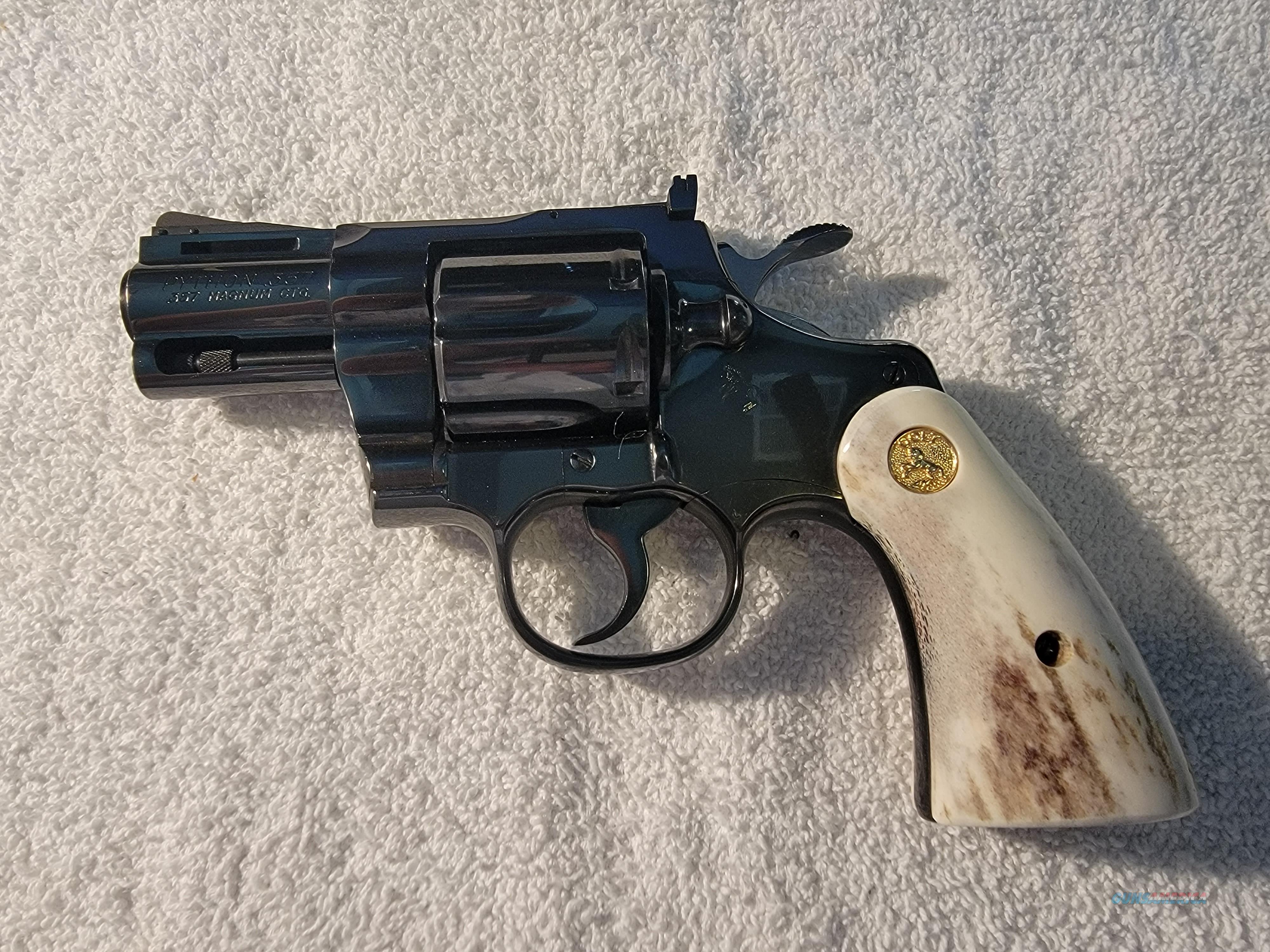 Colt Python with stag grips for sale at Gunsamerica.com: 908170174