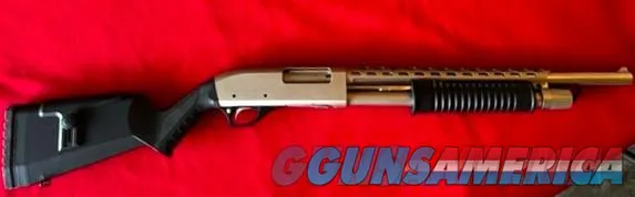 Rock Island Armory Carina Nickel Pump Action 12 Gauge Shotgun 18.5? 5+1 12 GA Heat Shield Adj Cheek