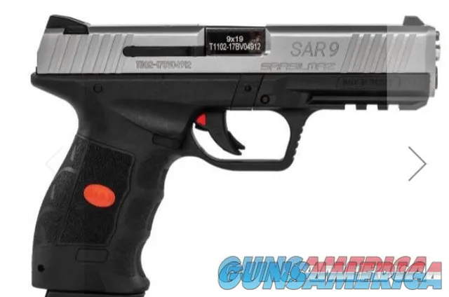 SAR USA SAR9 Stainless, Semi-automatic, 9mm, 4.4 Barrel, 17+1 Rounds SAR9ST FAST SHIPPING SALE!!!