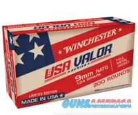 Winchester USA Valor 9mm Luger 124gr FMJ Handgun Ammo - 1000 Rounds