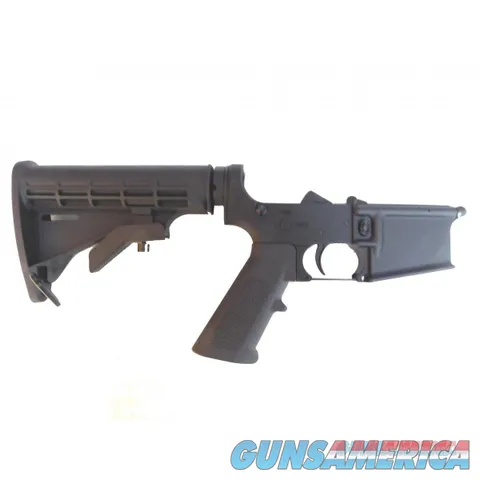 AR-15 Full Alum 7075 T6 Complete Lower Receiver 6 Position Stock SHIPS IN 1DAY