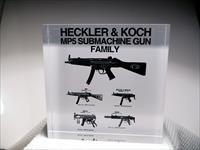 HK HECKLER & KOCH SUBMACHINE GUN FAMILY ACRYLIC BLOCK DISPLAY ~ HK MP5 - HK