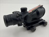 Nice Cond Trijicon ACOG 4x32 Dual Illum. Red Chevron TA31RCO-M4 5.56 BDC