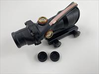 Nice Cond Trijicon ACOG 4x32 Dual Illum. Red Chevron TA31RCO-M4 5.56 BDC