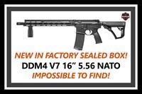 Daniel Defense DDM4 V7 16" RIFLE 5.56 NATO / .223 REM, BLACK, M-LOK SYSTEM, AR-15 02-128-02081-047, IN-STOCK, FACTORY-SEALED NEW!