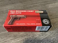 380 ammo, 9mm Browning Court, 50 round box, 95 GR, .380AUTO
