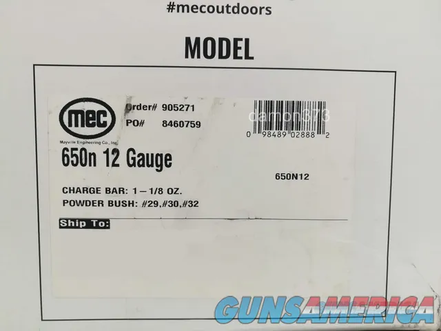 MEC 650N 12 Gauge Shotshell Progressive Reloading Press Works 6 SHELLS AT ONCE