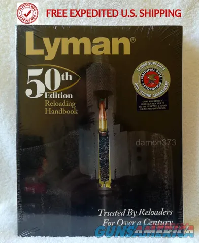 LYMAN 50th Edition Reloading Handbook In Full Color Feature Articles NRA EDITION