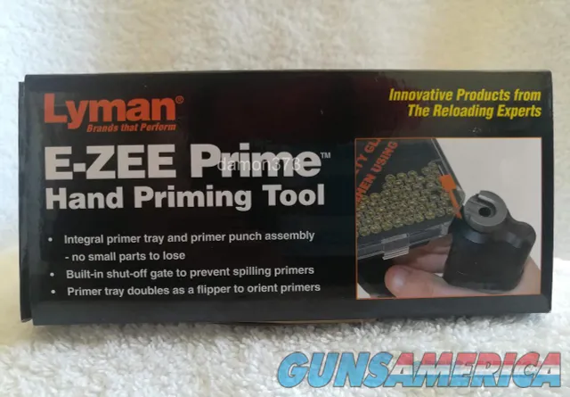 LYMAN E-ZEE Universal Priming Tool Flips Primers Large & Small TRAYS INCLUDED