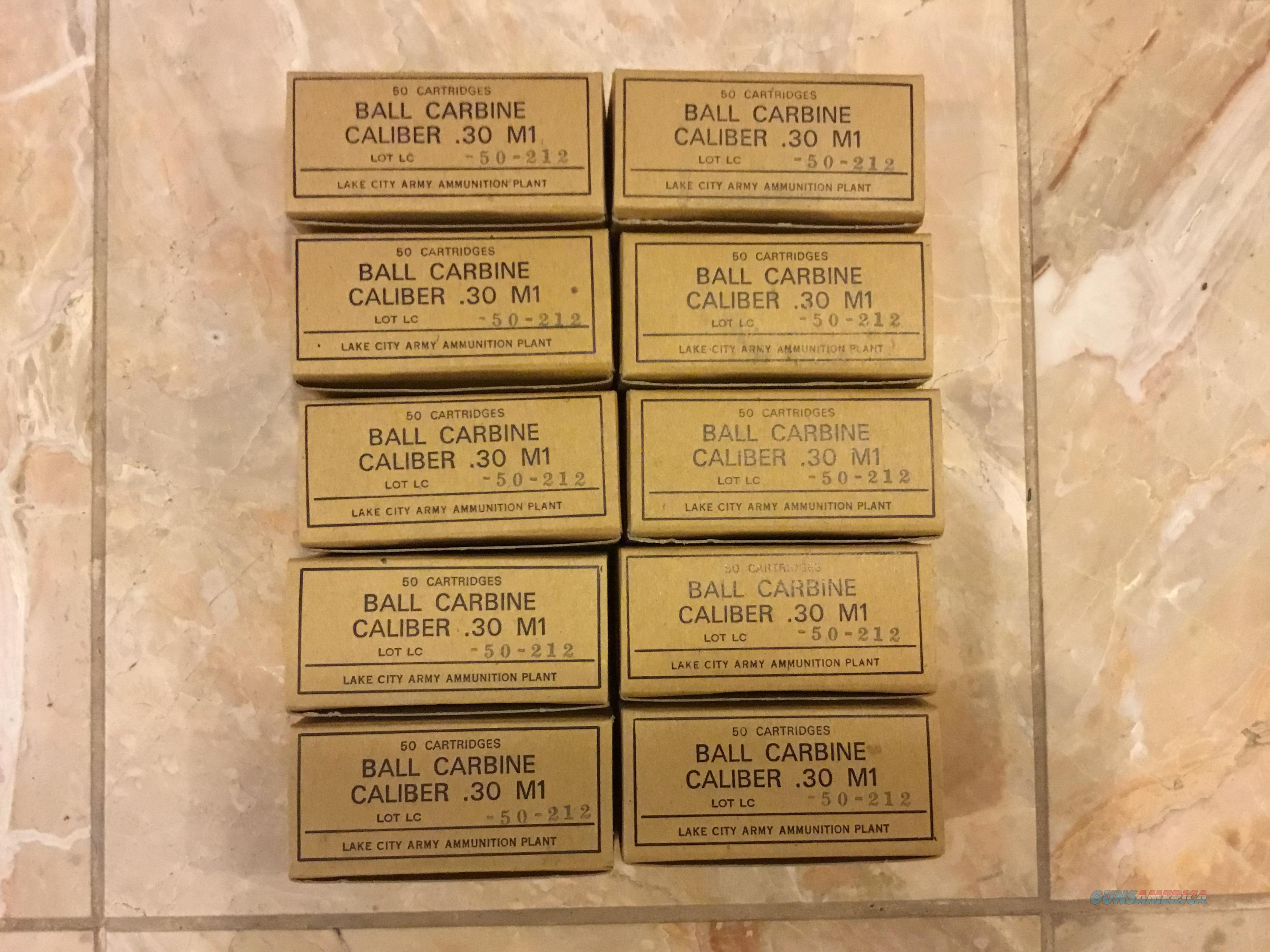 .30 Carbine Ammunition Lake City M1... for sale at Gunsamerica.com ...