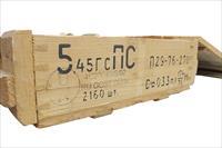 Russian 5.45x39mm 52 gr FMJ Military Surplus Ammo 2160 Round Crate 2 Sealed 1080rnd tins in wood crate Img-3