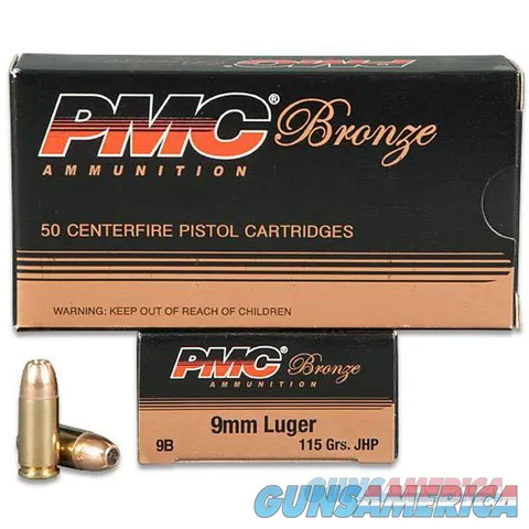 9mm – 115 gr JHP – PMC (9B) – 1000 Rounds