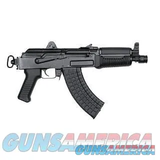 Compact Arsenal SAM7K Pistol - 7.62 Caliber, 5 Round Capacity, Sleek Black Design